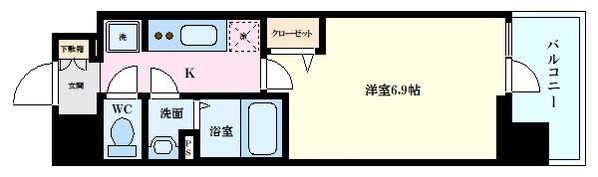 プレサンス広島中央の物件間取画像